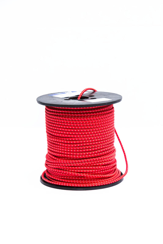 Guma w oplocie PESGK Ø 4 mm Czerwono-Czarna – 1 m