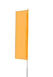 Duża flaga do boi – 1250×430 mm fluo orange